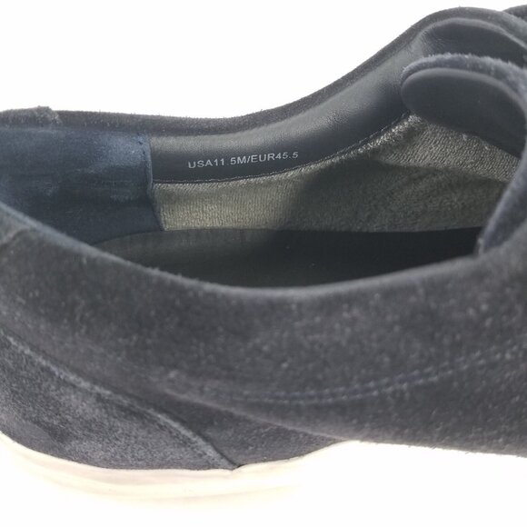 VINCE Suede Lace Up Sneaker Men's 11.5 Fullington Navy Platform Low Top Shoe - Picture 10 of 14